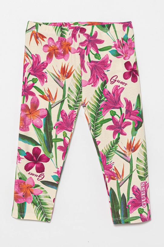 Guess legginsy dziecięce z elastanem różowy K5GB00.J1314.PPYA