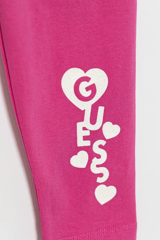 Dievča Detské legíny Guess K5GB03.J1314.PPYA ružová
