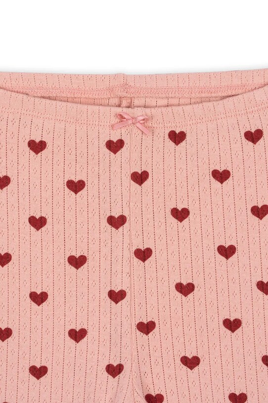 Дівчинка Дитячі бавовняні легінси Konges Sløjd MINNIE PANTS GOTS KS102584 рожевий