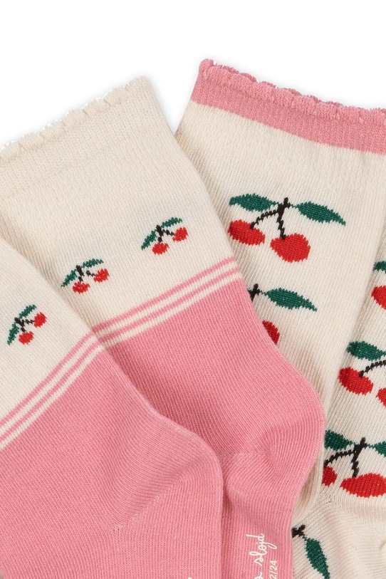 Dětské ponožky Konges Sløjd 2 PACK JACQUARD SOCKS 2-pack KS102758 růžová SS25