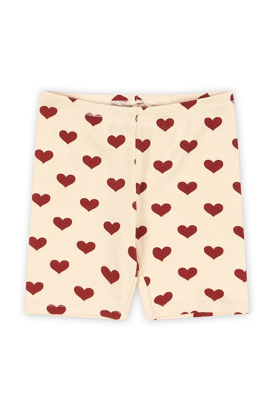 Детские хлопковые шорты Konges Sløjd CLASSIC SHORT LEGGING GOTS хлопок бежевый KS102547