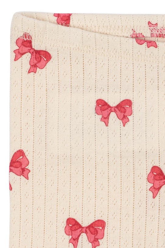 Dziewczynka Konges Sløjd legginsy MINNIE PANTS GOTS KS103395 beżowy