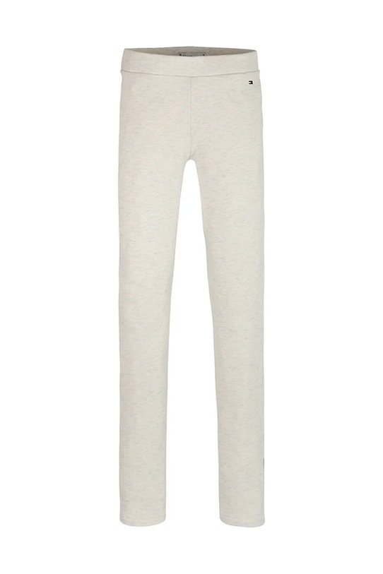 Detské bavlnené legíny Tommy Hilfiger KG0KG08421.86.122.PPYA biela SS25