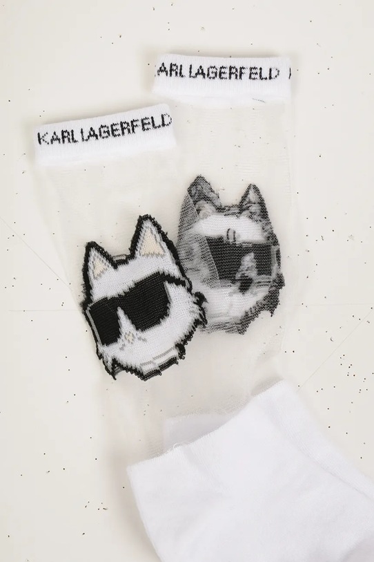 Дитячі шкарпетки Karl Lagerfeld Z30545 білий SS25