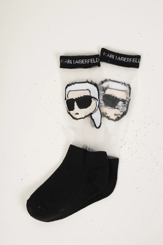 Κοριτσίστικα Παιδικές κάλτσες Karl Lagerfeld Z30545 μαύρο