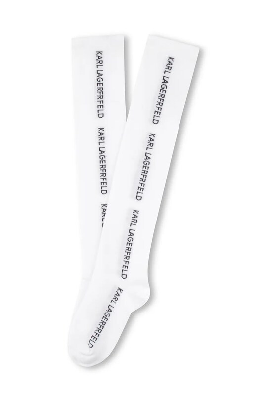 Karl Lagerfeld podkolanówki dziecięce Z30552 biały SS25