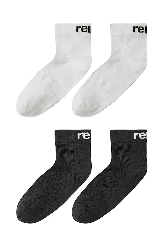 Дитячі шкарпетки Reima Nilkat 2-pack дрібний узор чорний 5300300A.PPYA