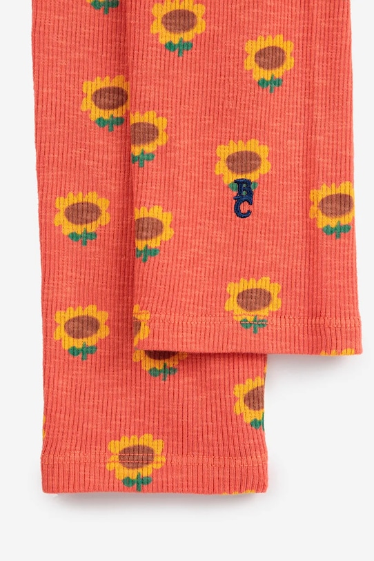 Девочка Детские леггинсы Bobo Choses Sunflower 125AC075 оранжевый