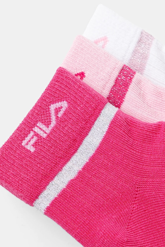 Fila skarpetki dziecięce 3-pack F2112 różowy SS25