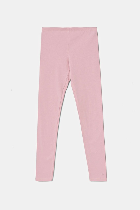 United Colors of Benetton legginsy dziecięce z elastanem różowy 3MT1CF02G.G.Season.PPYA