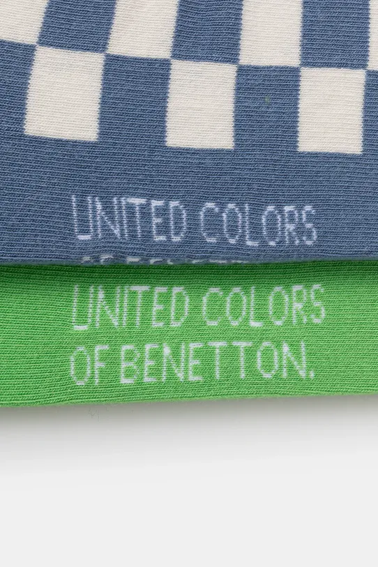 United Colors of Benetton sosete copii 2-pack 6AO307045.G.Seasonal albastru SS25