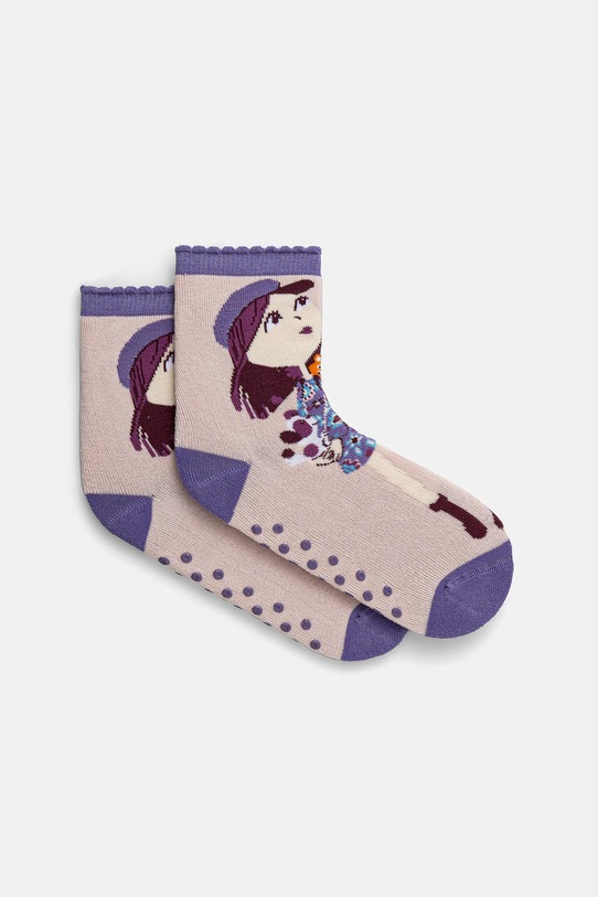 Κάλτσες United Colors of Benetton ψηλές κάλτσες ροζ 6AO307046.G.Seasonal