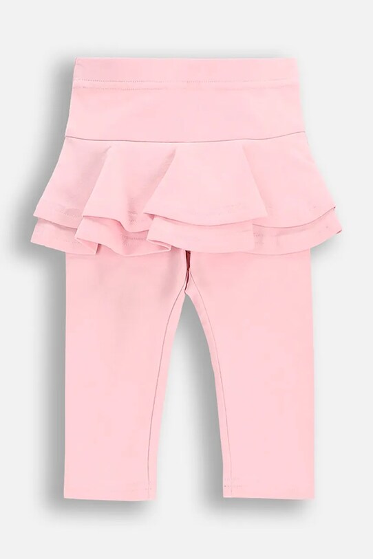 Coccodrillo legginsy niemowlęce z elastanem różowy WC5122103NGN