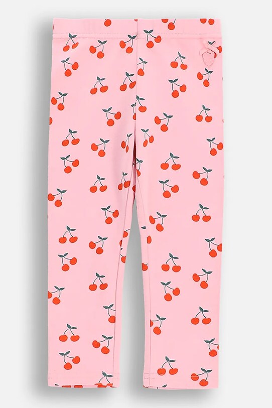 Coccodrillo legginsy dziecięce wzorzyste różowy WC5122101MGN