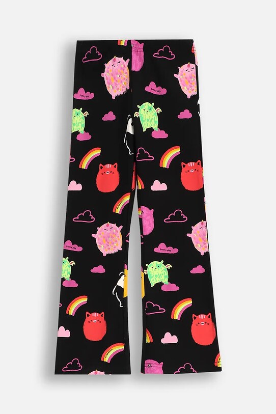 Coccodrillo legginsy dziecięce wzorzyste czarny WC5122102RGK