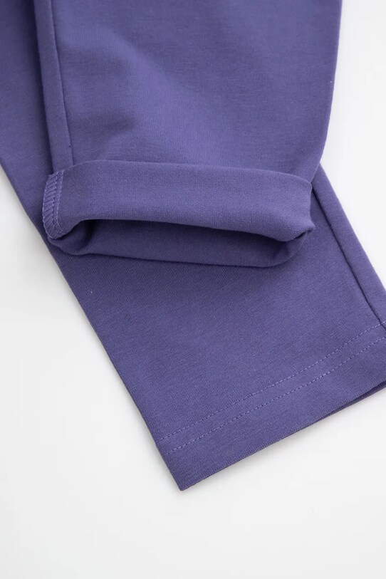 Coccodrillo legginsy bawełniane fioletowy WC5122301VGC