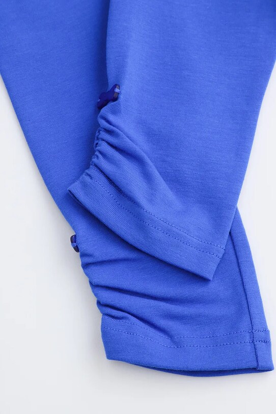 Coccodrillo leggins din bumbac pentru copii albastru WC5122101FGK