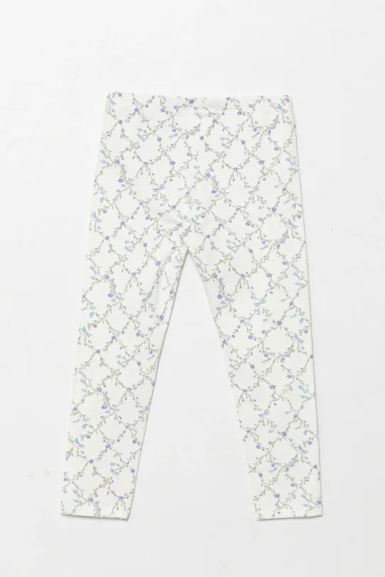 United Colors of Benetton leggins copii 3SDSGF04U.P.Seasonal alb SS25
