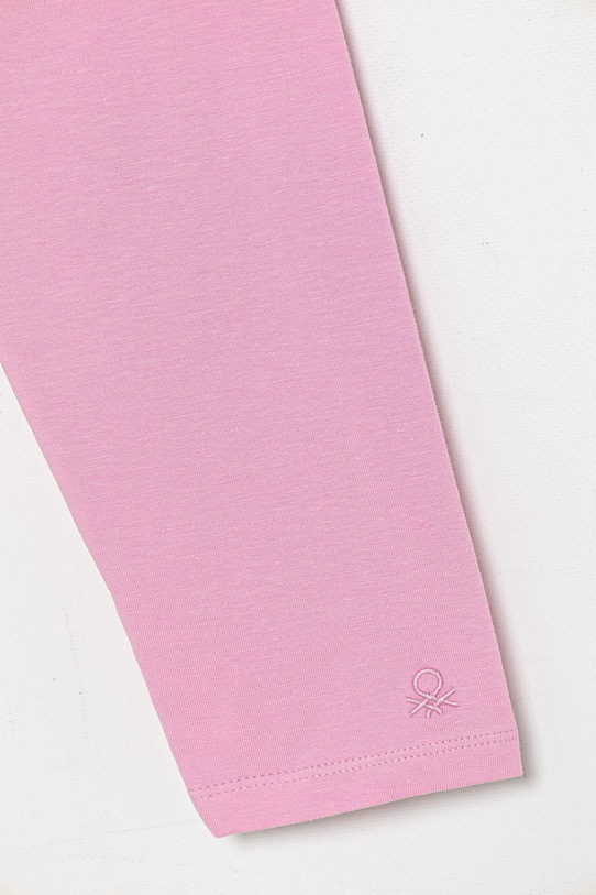 Fete United Colors of Benetton leggins copii 3MT1GF01M.P.Season.PPYA roz