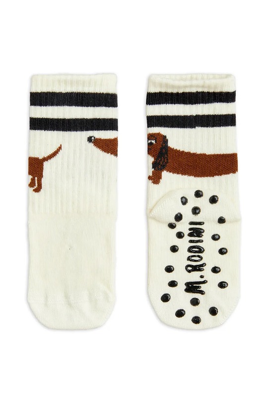 Παιδικές κάλτσες Mini Rodini Dog 2516011011 μπεζ SS25