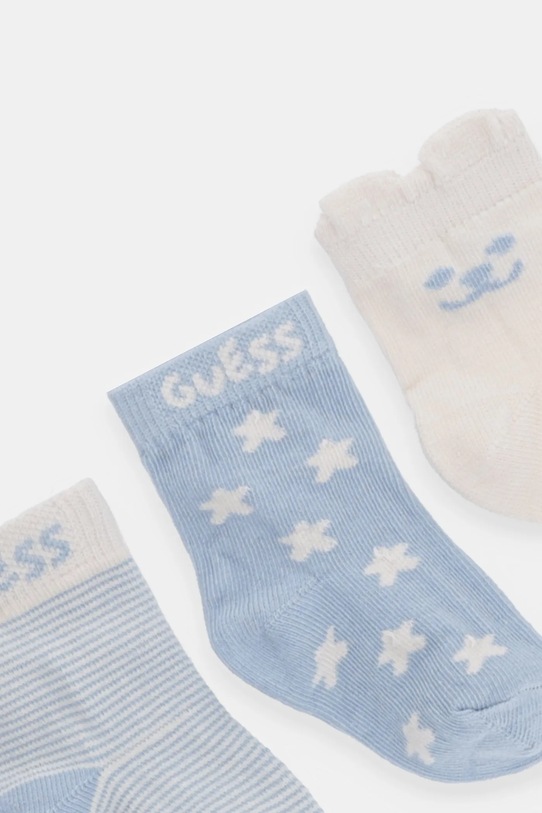 Guess skarpetki niemowlęce 3-pack H5RZ04.Z3G10.PPYA niebieski SS25