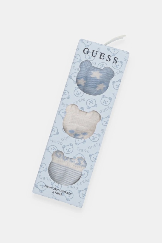 Chłopiec Guess skarpetki niemowlęce 3-pack H5RZ04.Z3G10.PPYA niebieski