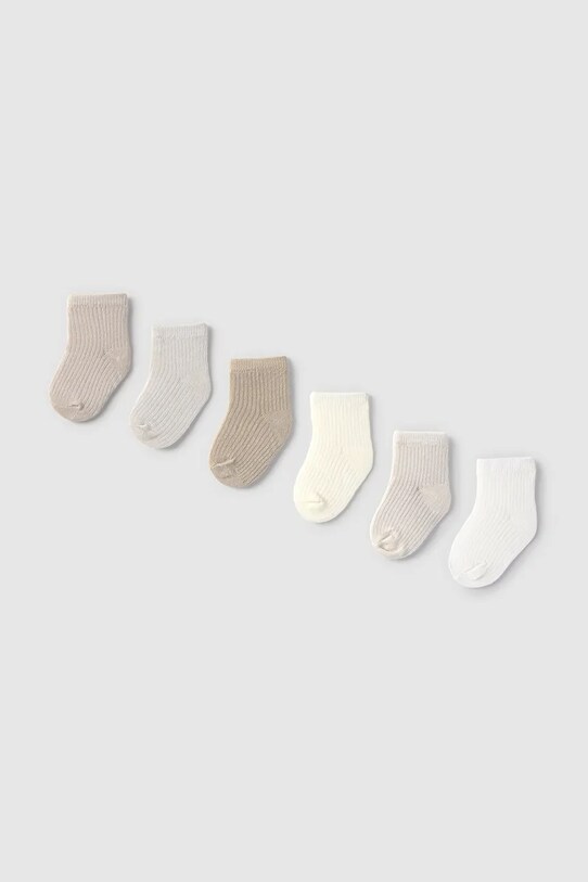 Mayoral Newborn sosete bebe 6-pack sosete scurte bej 9860.1B.Newborn.PPYH