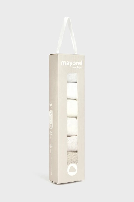 Băieți Mayoral Newborn sosete bebe 6-pack 9860.1B.Newborn.PPYH bej