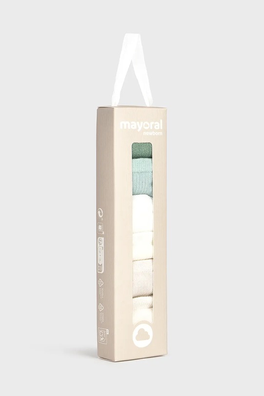 Chłopiec Mayoral Newborn skarpetki niemowlęce 6-pack 9860.1B.Newborn.PPYH zielony