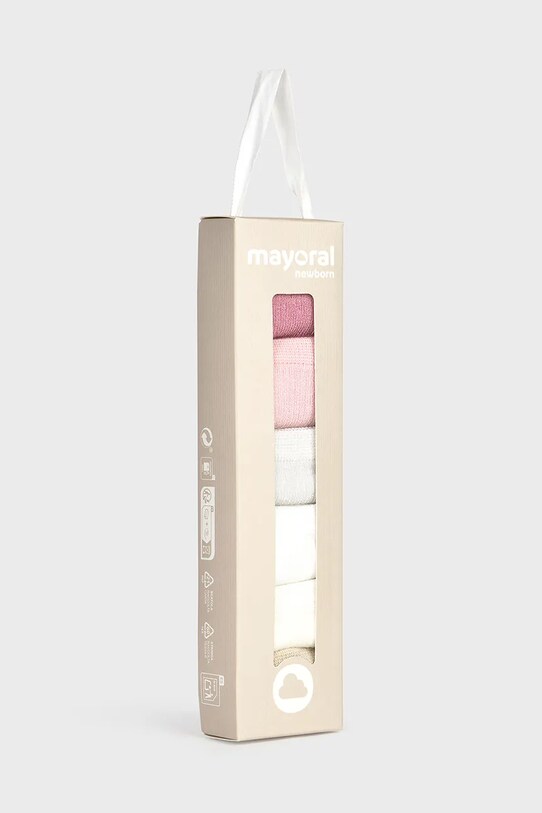 Băieți Mayoral Newborn sosete bebe 6-pack 9860.1B.Newborn.PPYH roz