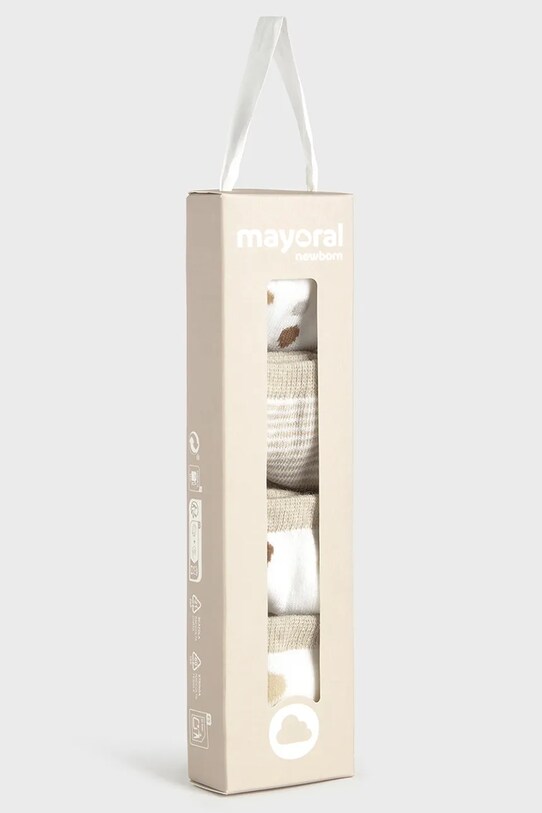 Мальчик Детские носки Mayoral Newborn 4 шт 9862.1D.Newborn.PPYH бежевый