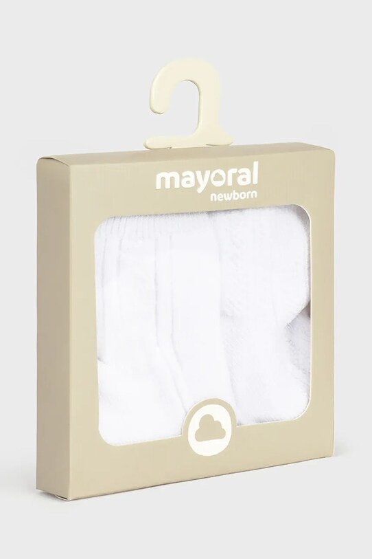 Хлопчик Дитячі шкарпетки Mayoral Newborn 2-pack 9863.1F.Newborn.PPYH білий