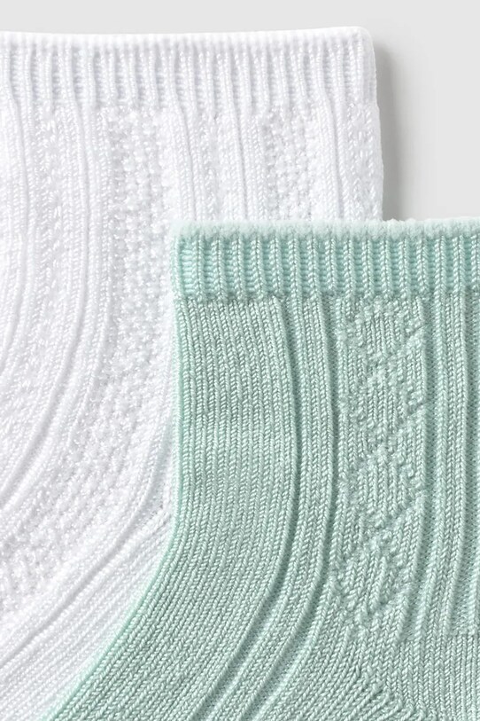 Παιδικές κάλτσες Mayoral Newborn 2-pack 9863.1F.Newborn.PPYH πράσινο SS25