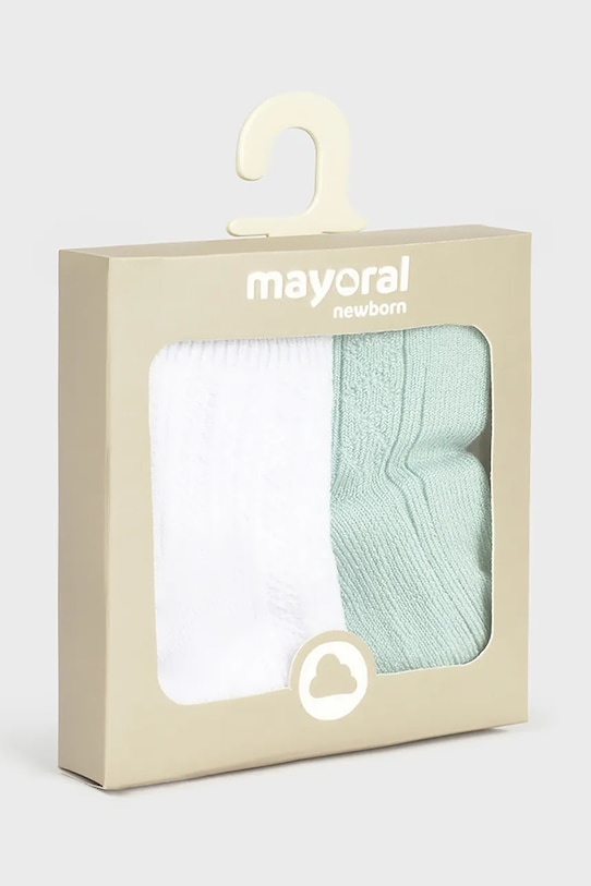 Băieți Mayoral Newborn sosete copii 2-pack 9863.1F.Newborn.PPYH verde