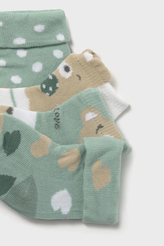Детские носки Mayoral Newborn 4 шт 9867.2G.Newborn.PPYH зелёный SS25