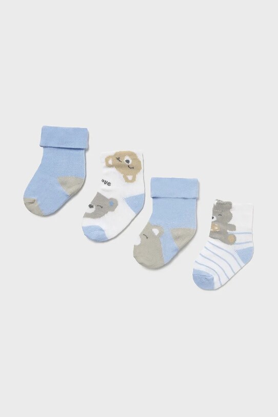 Mayoral Newborn sosete copii 4-pack sosete lungi albastru 9867.2G.Newborn.PPYH
