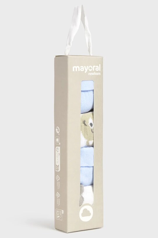 Băieți Mayoral Newborn sosete copii 4-pack 9867.2G.Newborn.PPYH albastru