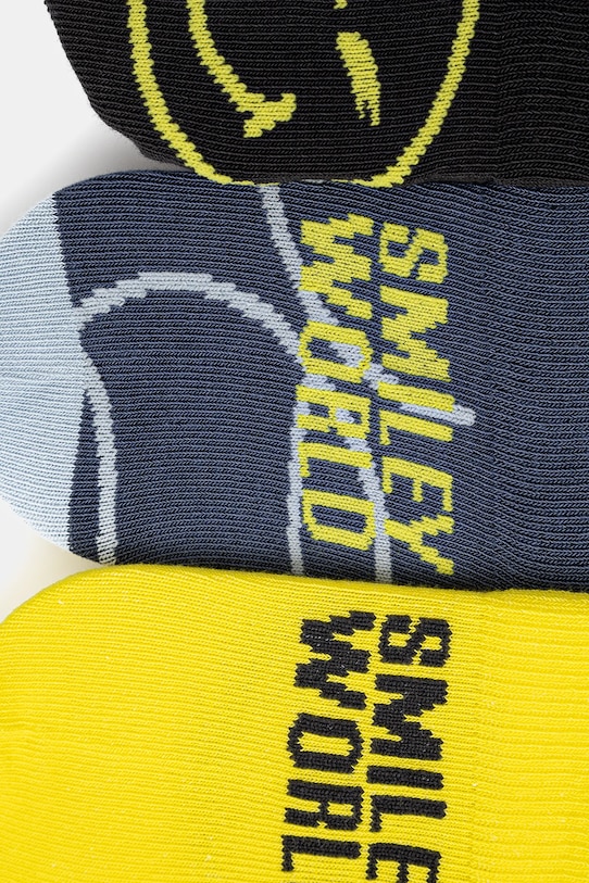 Дитячі шкарпетки adidas Performance SMILEY 3-pack JG5804 жовтий SS25