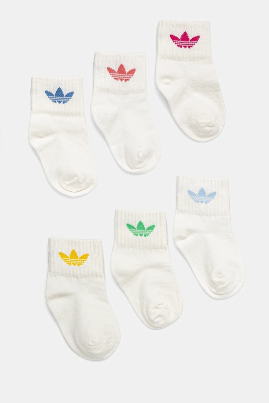 adidas Originals skarpetki dziecięce 6-pack skarpetki długie biały JC8541