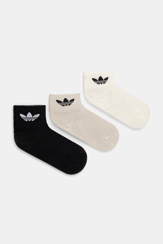 adidas Originals sosete copii 3-pack sosete lungi negru JJ1992