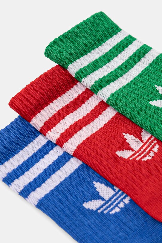 Дитячі шкарпетки adidas Originals 3-pack JJ1991 білий SS25
