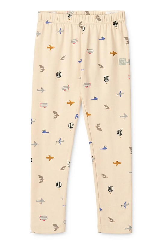 Liewood legginsy bawełniane dziecięce Marie Printed Leggings wzorzyste beżowy LW19959