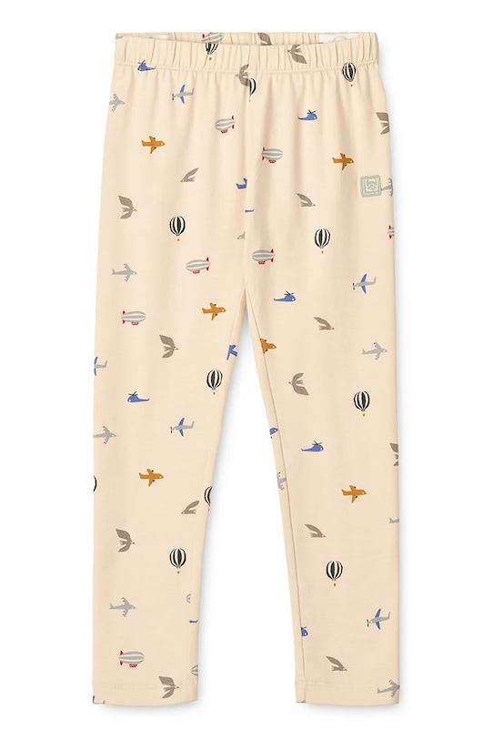 Detské bavlnené legíny Liewood Marie Printed Leggings bavlna béžová LW19959