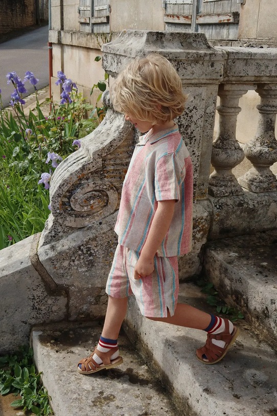 Дитячі шкарпетки Konges Sløjd 2 PACK RIB SOCKS 2-pack KS102922 бежевий