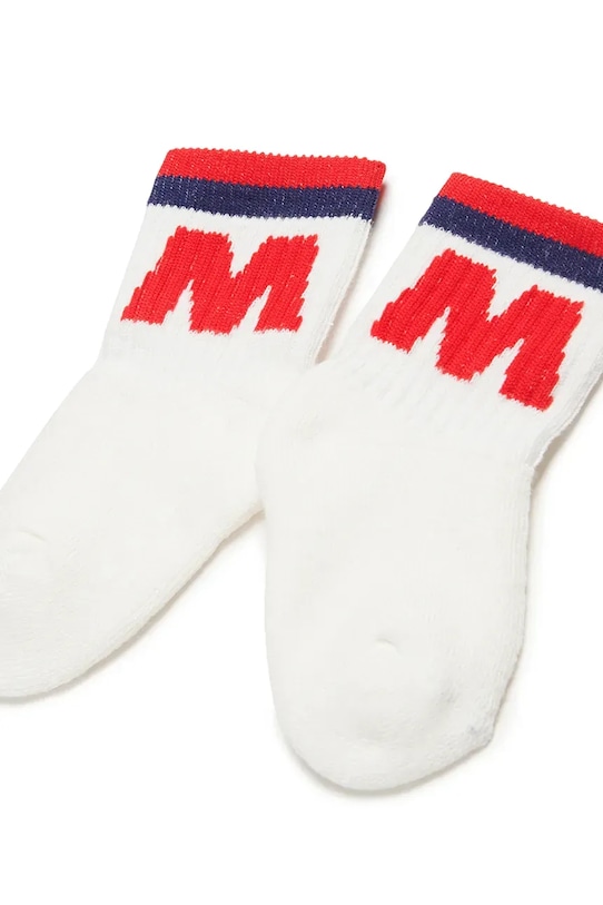 Otroške nogavice Marni MZ35B SOCKS M01468 bela SS25