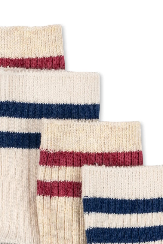 Παιδικές κάλτσες Konges Sløjd 2 PACK RIB SOCKS 2-pack KS103291 μπεζ SS25