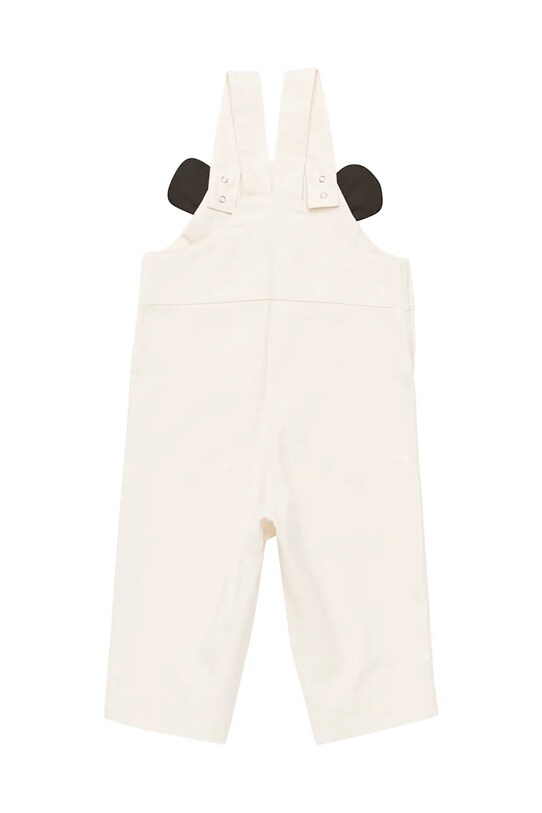 Hlače na naramnice za dojenčke Donsje Kladi Overalls Panda 3036601 bež SS25