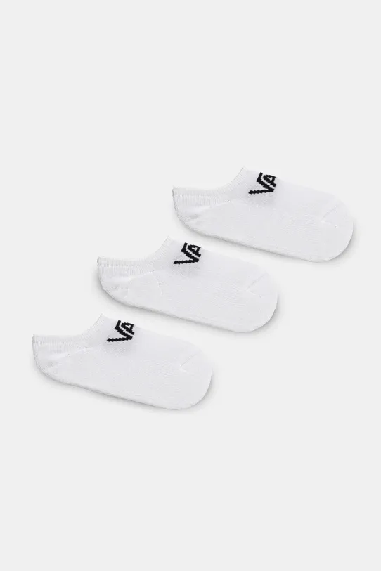 Vans sosete copii VANS CLASSIC KICK SOCK ROX 3-pack sosete scurte alb VN000EZ5WHT1