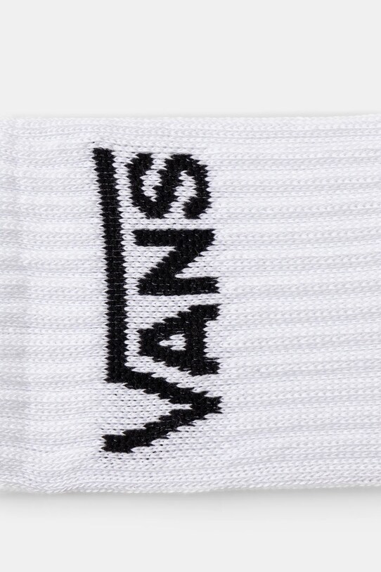 Vans sosete copii CLASSIC CREW 3-pack VN000GNKWHT1 alb SS25
