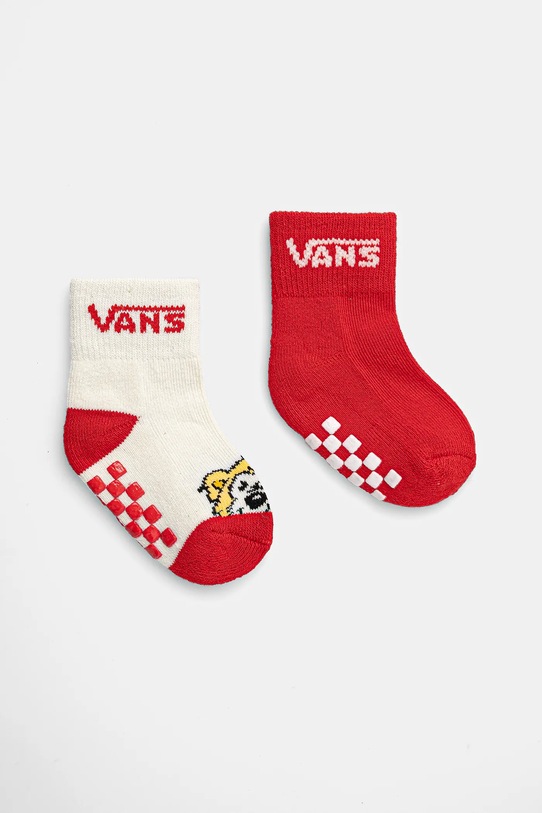 Vans șosete copii DROP V CLASSIC SOCK 2-pack sosete lungi rosu VN0A7PTCIZQ1